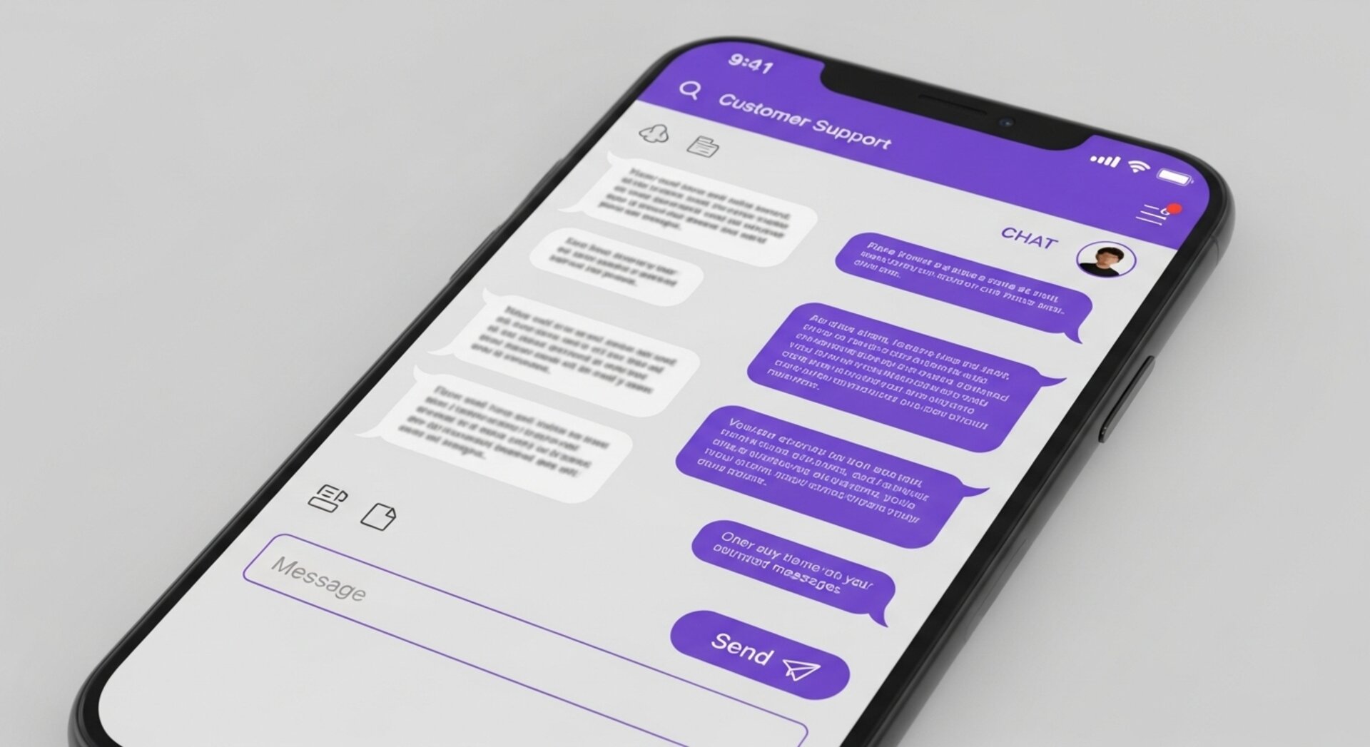AI chat interface showing instant responses to product questions